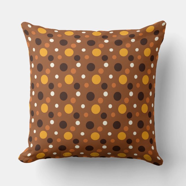COUSSIN BROWN OR JAUNE HALLOWEEN POIS (Recto)