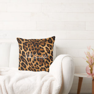 Coussin Brown Poster de animal Leopard