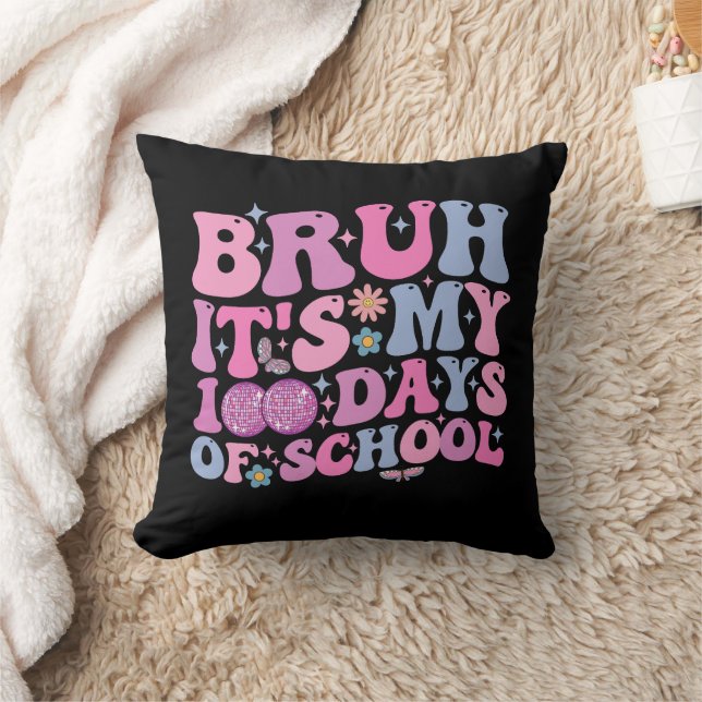 Coussin Bruh C'est mes 100 jours d'école Papillon Disco (Couverture)