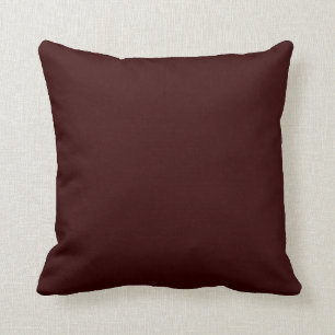 Coussin Bruit profond solide de brun de riches de couleur