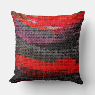 Coussin Brûlage Abstrait de peinture couleur Brush Rustic