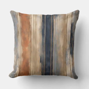 Coussin Brûlé Orange Navy Dusty Bleu Distressed