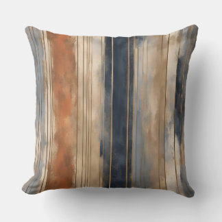 Coussin Brûlé Orange Navy Dusty Bleu Distressed