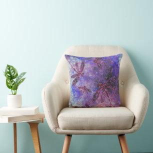 Coussin Brume de Libellule Violette