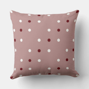 Coussin Brun rosé, Bois de rose et blanc