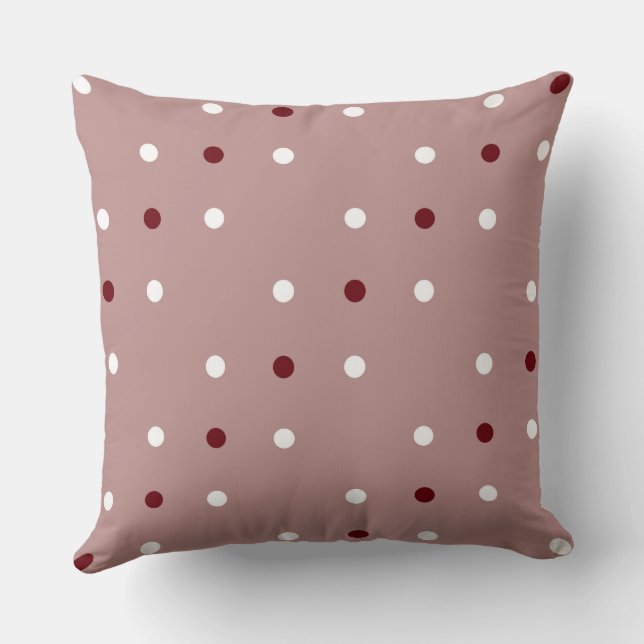 Coussin Brun rosé, Bois de rose et blanc   (Verso)