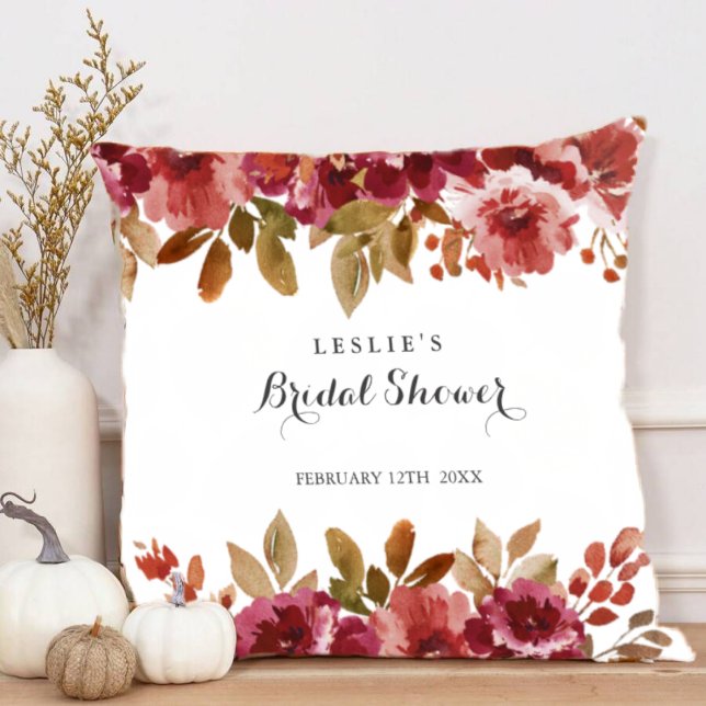 Coussin Brunch & Bubbly Automnal Rustique pour une Mariée (Créateur téléchargé)