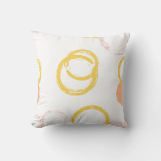 Coussin Brush Circle. Vintage Motif sans couture. D coloré