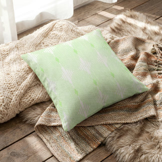Coussin Brutalist Pulse : Pistaccio vert et blanc