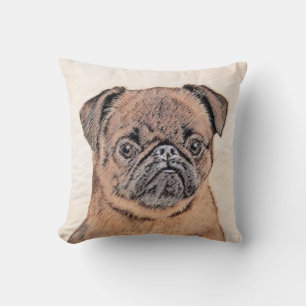 Coussin Bruxelles Griffon Smooth Painting Original Chien A