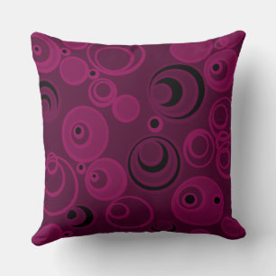Coussin Bubblegum bulles partout Magenta Black