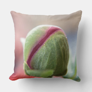 Coussin Bud d'une Peony/Pfingstrosen