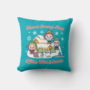 Coussin Buddy l'Elf Chibi Graphic