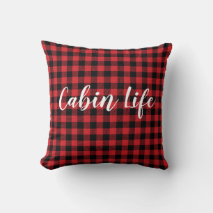 Coussin Buffalo Check Cabine Life Wilderness Jeu d'oreille