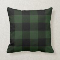 Buffalo Check Celtic Green and Black Carrés Plaid