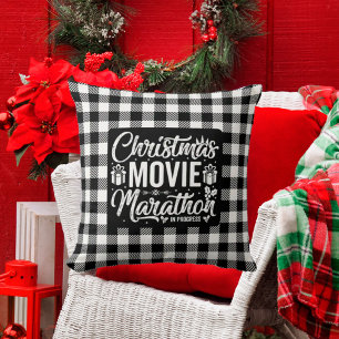 Coussin Buffalo Imprimer le film de Noël Marathon