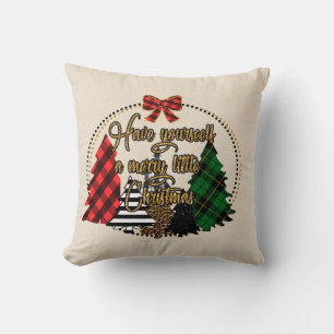 Coussin Buffalo plaid Christmas Coussin"