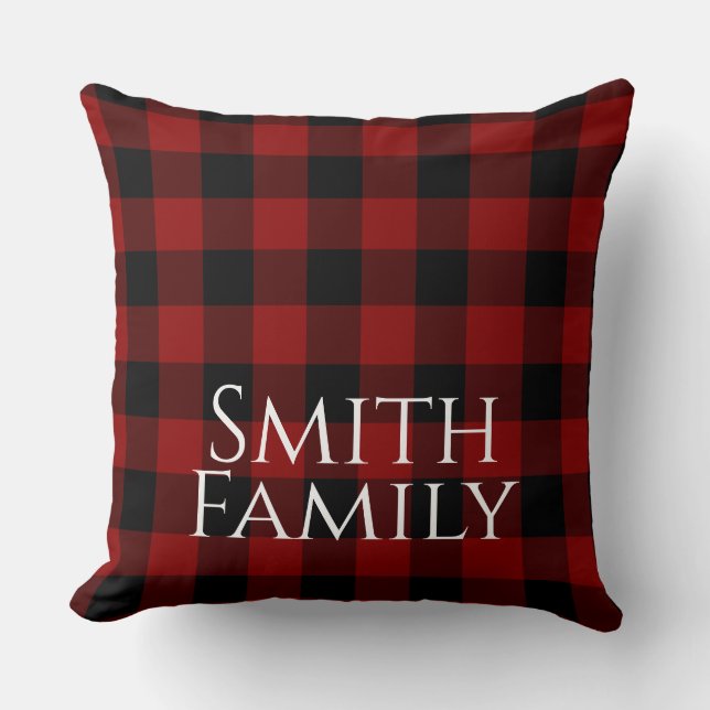 Coussin Buffalo Plaid sur mesure (Recto)