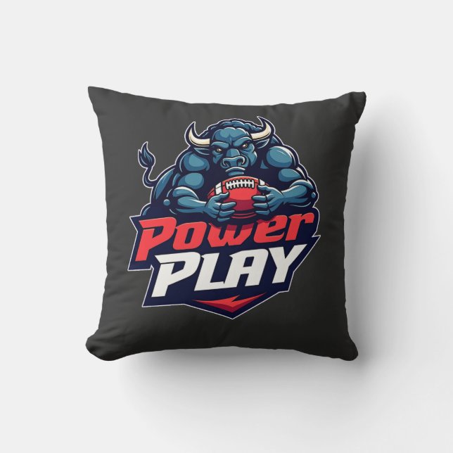 Coussin Buffalo - Power Play (Recto)