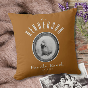 Coussin Buffle de Ranch occidental sophistiqué Tan personn
