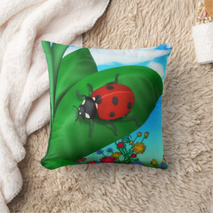 Coussin Bug de la dame du printemps