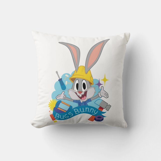 Coussin BUGS BUNNY BUILDERS™| Art du personnage de BUGS BU (Recto)