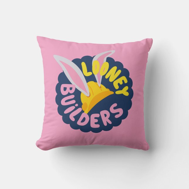 Coussin BUGS BUNNY BUILDERS™| Casque Scallopé Logo (Recto)