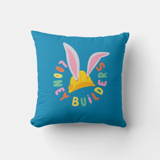 Coussin BUGS BUNNY BUILDERS™| Hard Hat Circle Logo (Recto)