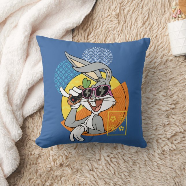 Coussin BUGS BUNNY™ - Graphique de vacances à Singapour (Couverture)
