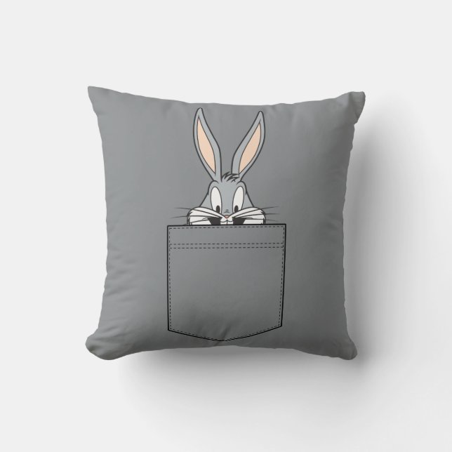 Coussin BUGS BUNNY™ sortant de la poche (Recto)