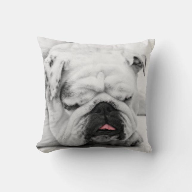 Coussin Buldog endormi (Recto)