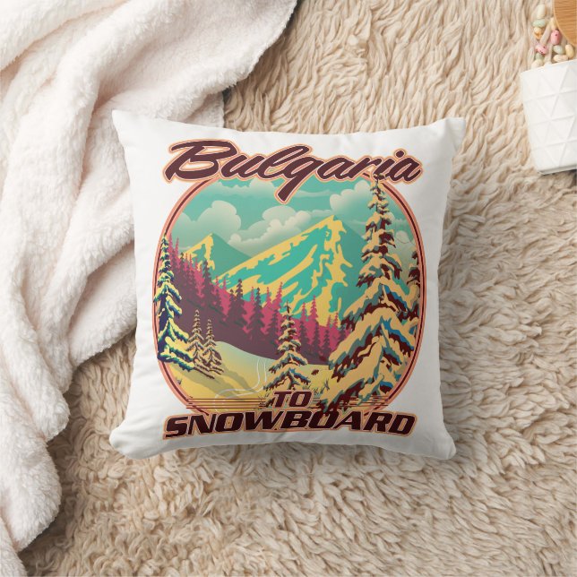 Coussin Bulgarie pour faire du snowboard (Couverture)