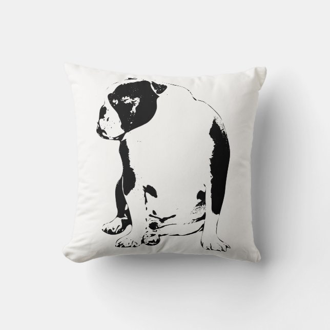 Coussin "bulldog graphic top", "winter layer easy", "clean (Recto)