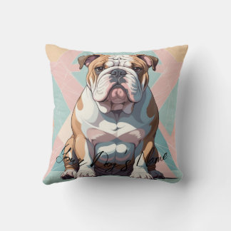 Coussin Bulldog personnalisé