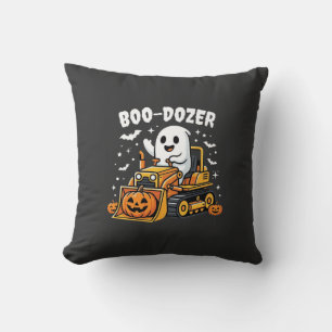 Coussin Bulldozer fantôme Halloween Boo Dozer_1