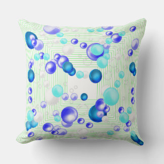 Coussin Bulles Abstraites