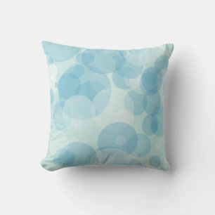 Coussin Bulles bleues