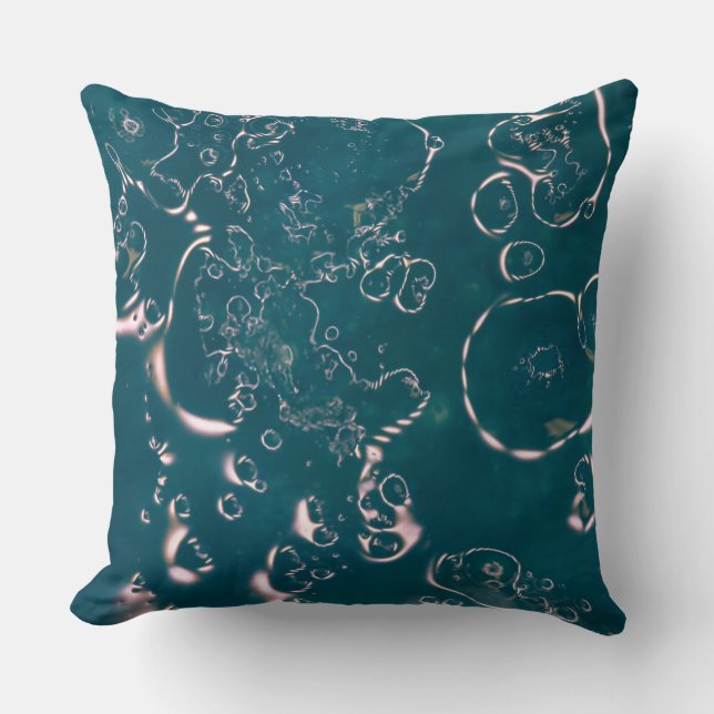 Coussin Bulles bleues (Recto)
