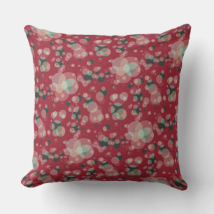 Coussin Bulles élégantes sur la couleur faite sur comman