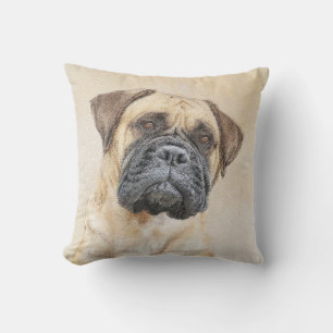 Coussin Bullmastiff Peinture - Joli chien d'origine art