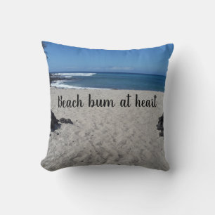 Coussin Bum de plage au coeur de l'oreiller