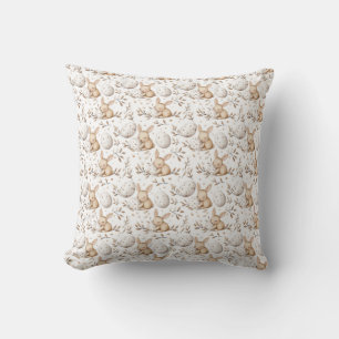 Coussin Bunnies de Pâques Printemps Motif sans couture