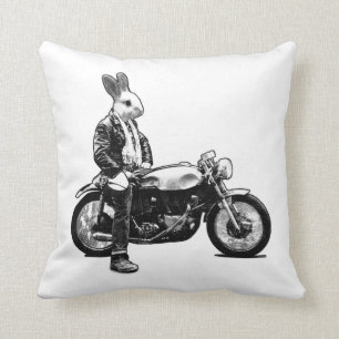 Coussin Bunny Biker