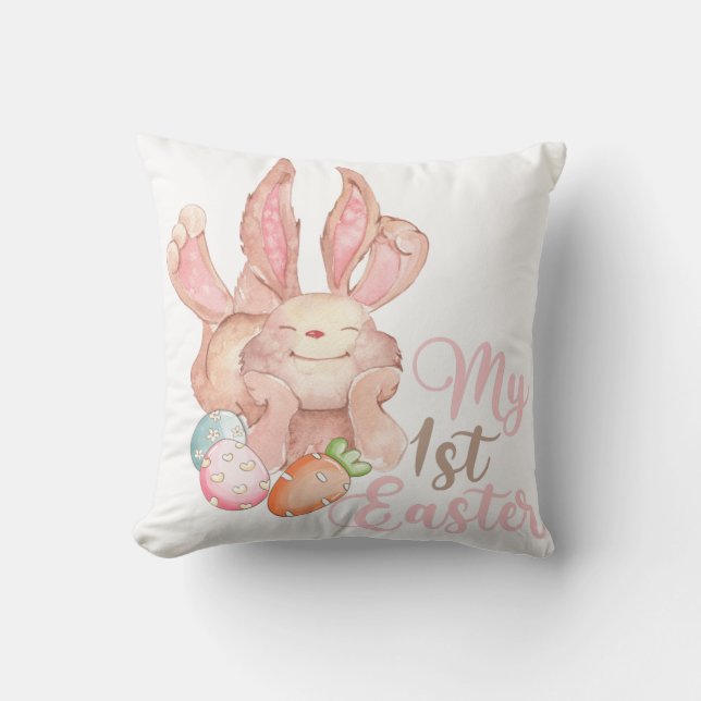 Coussin Bunny Crew 1er Pâques (Recto)
