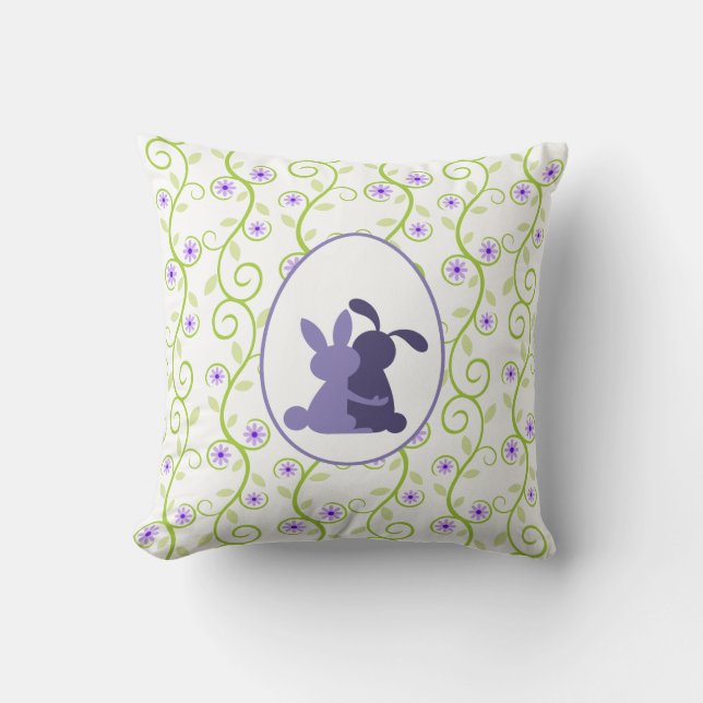 Coussin Bunny's Embrace Spring Floral (Recto)