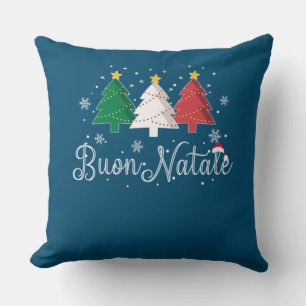 Coussin Buon Natale Italian Christmas Tree