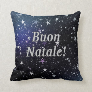 Coussin Buon Natale ! Joyeux Noël en wf italien