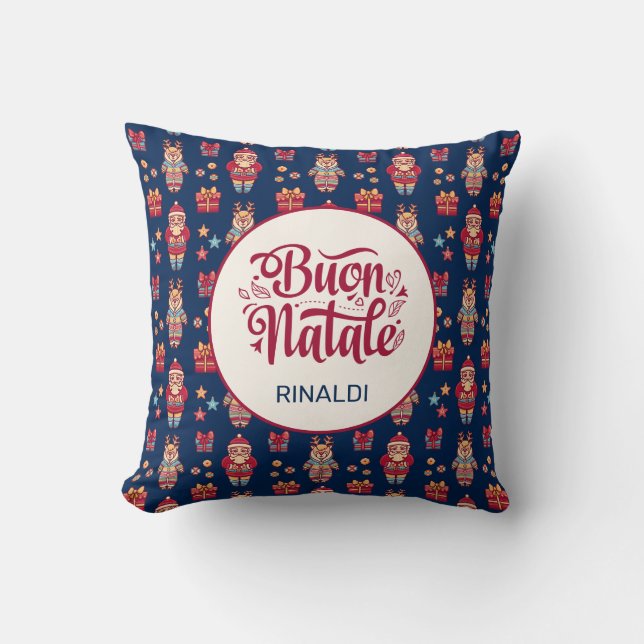 Coussin Buon Natale Personnalisé (Recto)