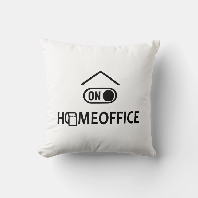 Coussin Bureau à domicile sur - Travail à domicile sur (Recto)