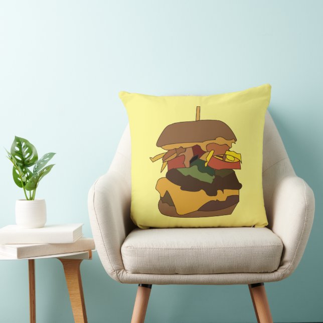 Coussin Burger Hamburger Burger (Chaise)